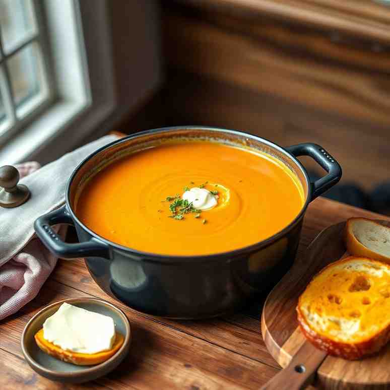 Classic Pumpkin Soup Easy One-Pot Recipe